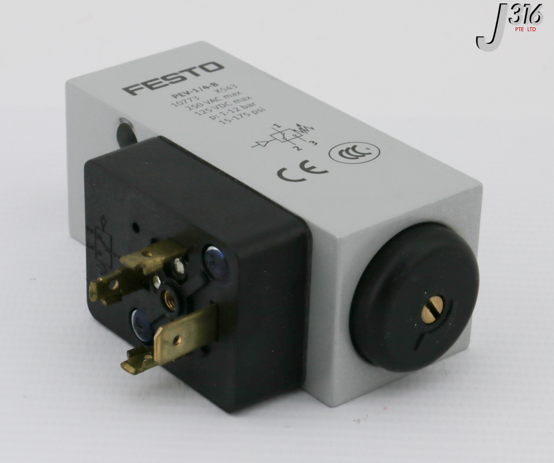 30787 FESTO PRESSURE SWITCH, P/N: 10773 PEV-1/4-B – J316Gallery